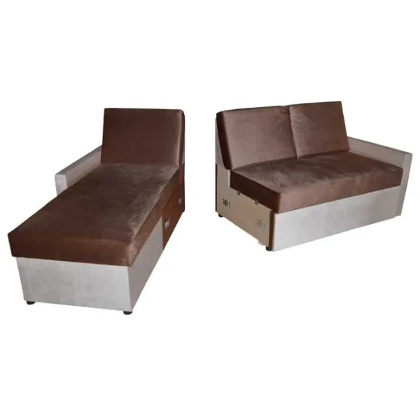Canapea Modern Leader Kanna 18/ 05 (5552460) Velur/ Brown photo 4 Canapea Modern Leader Kanna 18/ 05 (5552460) Velur/ Brown photo 4