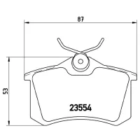 Plăcuțe de frână Brembo P 68 024 spate/ disk photo 4