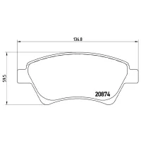 Plăcuțe de frână Brembo P 68 034 față/ disk photo 4