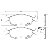 Plăcuțe de frână Brembo P 68 039 față/ disk photo 4