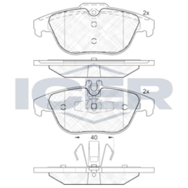 Plăcuțe de frână Icer 181900 spate/ disk photo 2