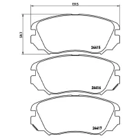 Plăcuțe de frână Brembo P 59 054 față/ disk photo 4