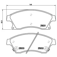 Plăcuțe de frână Brembo P 59 076 față/ disk photo 4