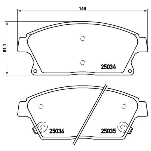Тормозные колодки Brembo P 59 077 передние/ дисковые photo 4