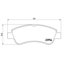 Plăcuțe de frână Brembo P 61 066 față/ disk photo 4