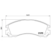 Plăcuțe de frână Brembo P 61 089 față/ disk photo 4