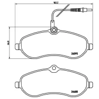 Plăcuțe de frână Brembo P 61 096 față/ disk photo 4