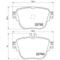 Plăcuțe de frână Brembo P 50 141 spate/ disk photo 4
