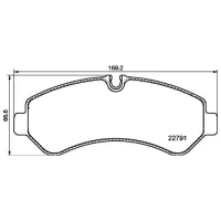 Plăcuțe de frână Brembo P 50 150 spate/ disk photo 4