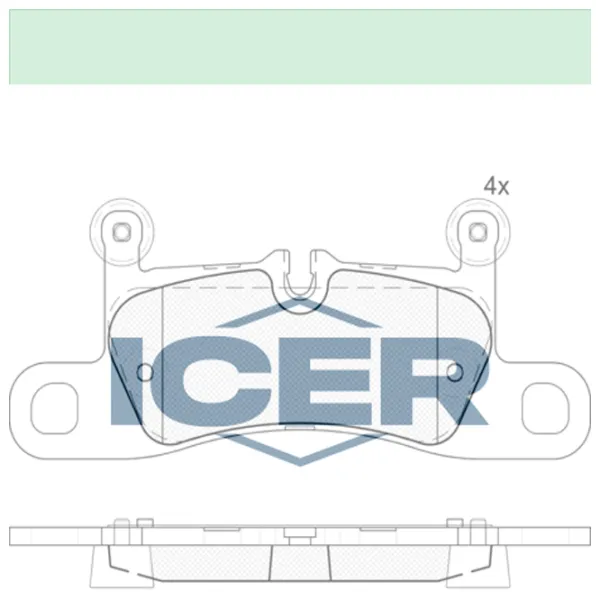 Plăcuțe de frână Icer 181987 spate/ disk photo 2