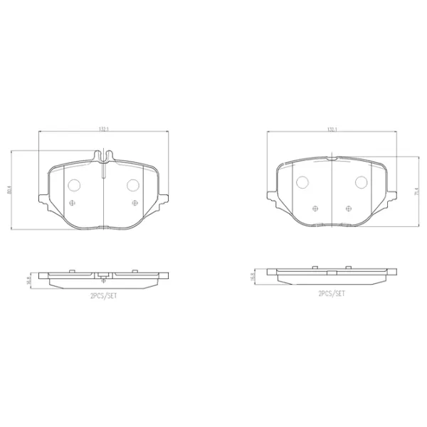 Тормозные колодки Brembo P 50 170 задние/ дисковые photo 4 Тормозные колодки Brembo P 50 170 задние/ дисковые photo 4