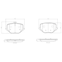 Plăcuțe de frână Brembo P 50 170 spate/ disk photo 4