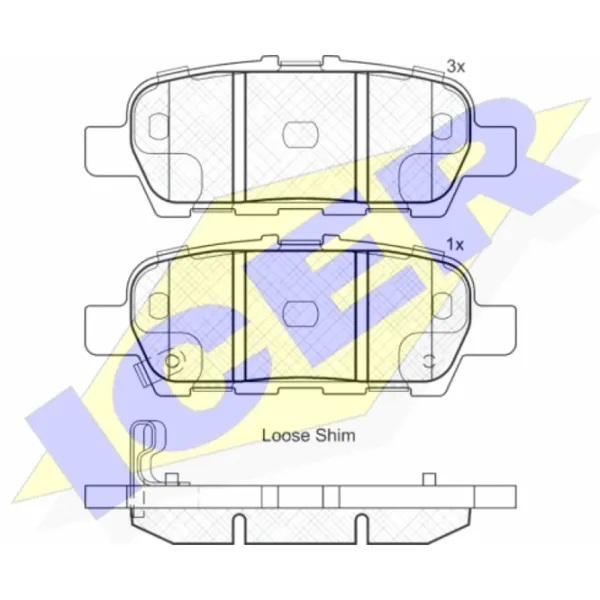 Тормозные колодки Icer 181901 задние/ дисковые photo 2