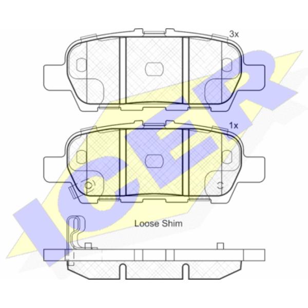 Тормозные колодки Icer 181901 задние/ дисковые photo 2