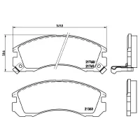 Plăcuțe de frână Brembo P 54 017 față/ disk photo 4