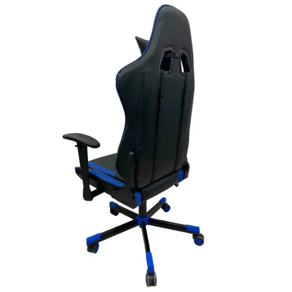 Fotoliu de birou ART Gamer-027E Piele artificială/ Black Blue photo 4 Fotoliu de birou ART Gamer-027E Piele artificială/ Black Blue photo 4