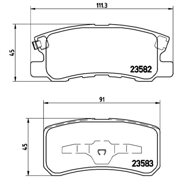 Тормозные колодки Brembo P 54 031 задние/ дисковые photo 4