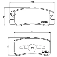 Plăcuțe de frână Brembo P 54 031 spate/ disk photo 4