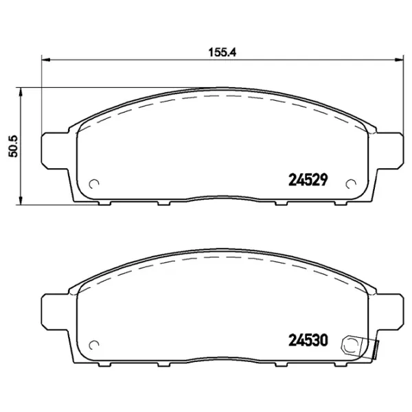 Тормозные колодки Brembo P 54 038 передние/ дисковые photo 4 Тормозные колодки Brembo P 54 038 передние/ дисковые photo 4