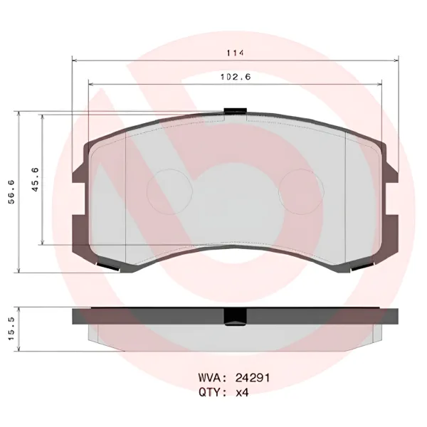 Plăcuțe de frână Brembo P 54 041 față/ disk photo 4