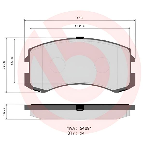 Plăcuțe de frână Brembo P 54 041 față/ disk photo 4