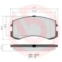 Plăcuțe de frână Brembo P 54 041 față/ disk photo 4