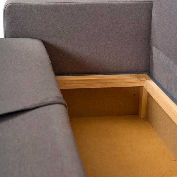 Canapea Modern Flint 3 Asti 23 (5657410) Velur/ Gray photo 4