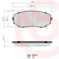 Plăcuțe de frână Brembo P 54 059 față/ disk photo 4