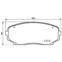 Plăcuțe de frână Brembo P 54 060 față/ disk photo 4
