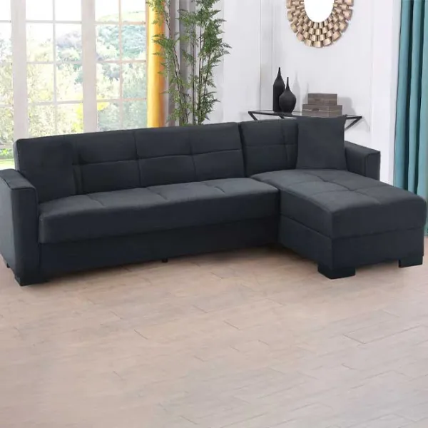 Canapea Fabulous Porto 58-002 (5641661) Pânză de iută/ Dark Gray photo 2 Canapea Fabulous Porto 58-002 (5641661) Pânză de iută/ Dark Gray photo 2