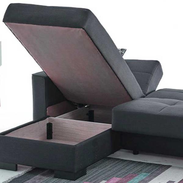 Canapea Fabulous Porto 58-002 (5641661) Pânză de iută/ Dark Gray photo 3 Canapea Fabulous Porto 58-002 (5641661) Pânză de iută/ Dark Gray photo 3