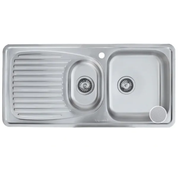 Кухонная мойка Freddo SN9011D 100 x 50 / Нержавеющая сталь / Серебряный photo 2