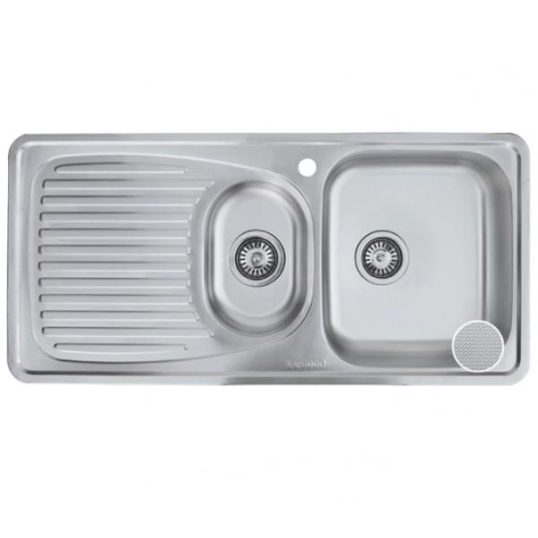 Кухонная мойка Freddo SN9011D 100 x 50 / Нержавеющая сталь / Серебряный photo 2