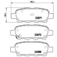 Plăcuțe de frână Brembo P 56 046 spate/ disk photo 4