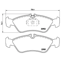 Plăcuțe de frână Brembo P 50 082 spate/ disk photo 4