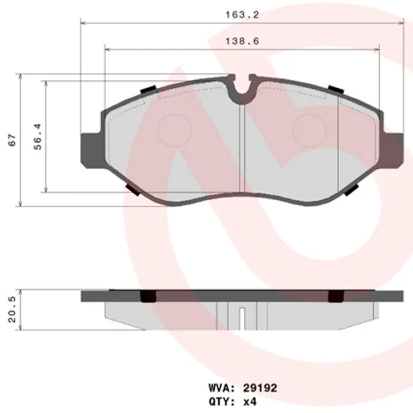 Тормозные колодки Brembo P 50 085 задние/ дисковые photo 4 Тормозные колодки Brembo P 50 085 задние/ дисковые photo 4