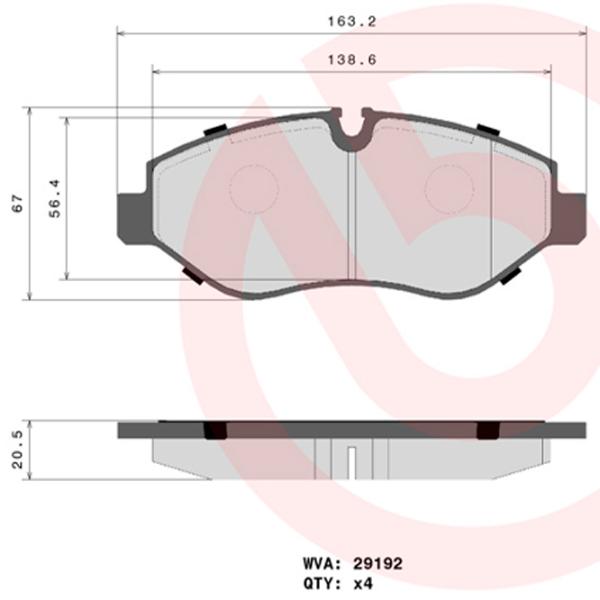 Тормозные колодки Brembo P 50 085 задние/ дисковые photo 4 Тормозные колодки Brembo P 50 085 задние/ дисковые photo 4