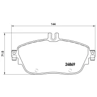 Plăcuțe de frână Brembo P 50 093 spate/ disk photo 4