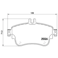Plăcuțe de frână Brembo P 50 094 față/ disk photo 4