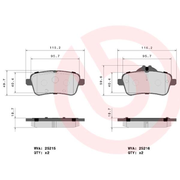 Тормозные колодки Brembo P 50 100 задние/ дисковые photo 4