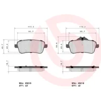 Plăcuțe de frână Brembo P 50 100 spate/ disk photo 4