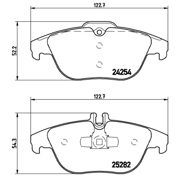 Plăcuțe de frână Brembo P 50 104 spate/ disk photo 4