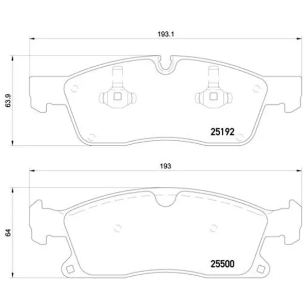 Plăcuțe de frână Brembo P 50 109 față/ disk photo 4 Plăcuțe de frână Brembo P 50 109 față/ disk photo 4