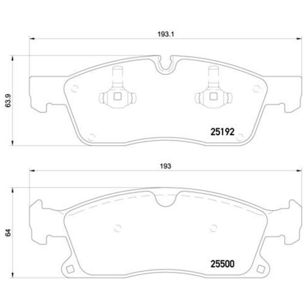 Plăcuțe de frână Brembo P 50 109 față/ disk photo 4 Plăcuțe de frână Brembo P 50 109 față/ disk photo 4