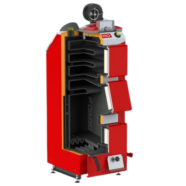 Cazan pe combustibil solid Defro Optima Komfort Plus 20 kW/ 200 m² photo 2