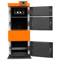Cazan pe combustibil solid Tis Uni 20 kW/ 200 m² photo 2