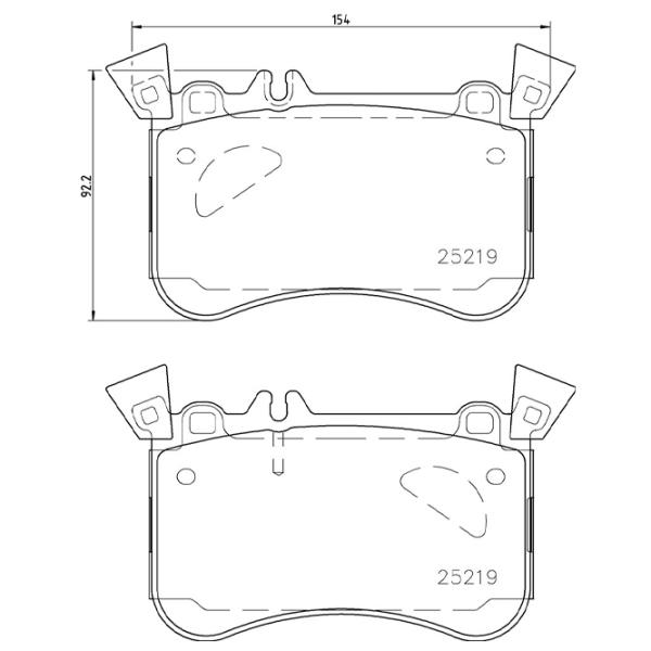 Тормозные колодки Brembo P 50 121 передние/ дисковые photo 4