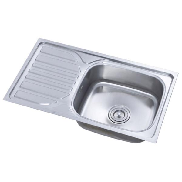 Кухонная мойка Freddo SN9002D 76 x 43.5 / Нержавеющая сталь / Серебряный photo 2