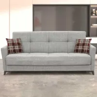 Canapea Fabulous Loren 3 (5641651) Pânză de iută/ Light Gray photo 4