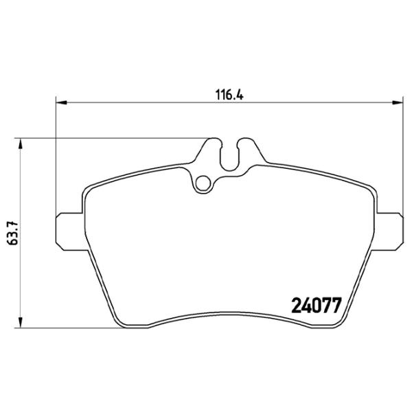 Тормозные колодки Brembo P 50 056 передние/ дисковые photo 4 Тормозные колодки Brembo P 50 056 передние/ дисковые photo 4